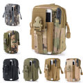 Tactical Pouch EDC Bag Compact Water- Resistant Utility Gadget Hanging Waist Saddlebag for Outdoor Sports Gadget Belt Waist Bag. 
