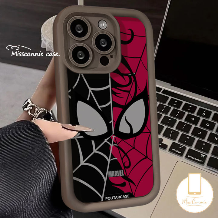 Spider Man Mask Marvel Graffiti Case For Infinix Smart 8 7 Hot 30i 30 Play Tecno Spark Go 2024 10C 10 Go 2023 Camon 20 Pro Note 12 G96 30 Pro Couples Angel Eyes Soft Cover
