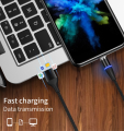 Magnetic Plugs/ Pins/ Connector For Magnetic Fast Charging Cable – 3 Ampere – 7 Pin Connector - Android / Micro USB - Type C – Apple iPhone iOS – Strong Magnet Connector - 360 Degree Rotation - Data Transfer Plug. 