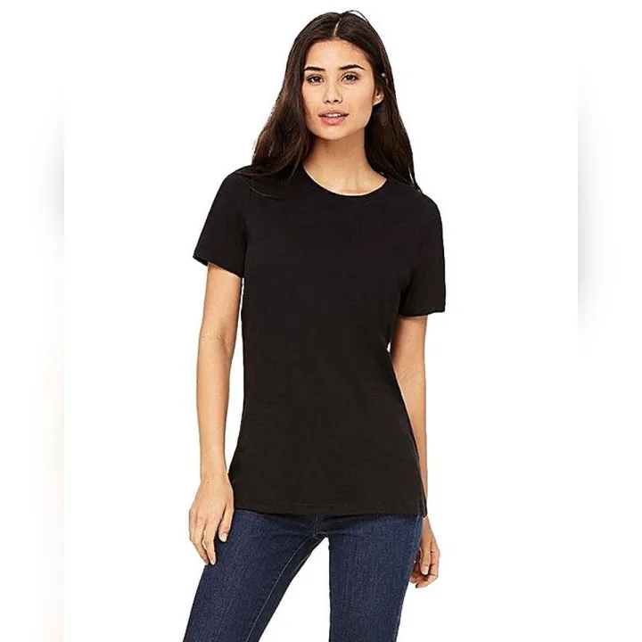 Ctees%20Plain%20Black%20T-Shirt%20For%20Women%20-%20Image%202
