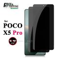 Trace Selection Quick Free POCO X5 Pro Mi Anti-Spyware Screen Protector, Tempered Glass 9H Privacy Peeping Fee Delivery Case Friendly. 