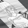 Power With Cake Feminine Shirts Chainsaw Man Anime Oversized T-shirt Goth Vintage Female Clothing. 