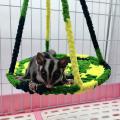 Climbing Rope Mesh Hammock For Small Animals Ferrets Chinchillas Hamster Play Rest Hanging Toy Bed Rat Pet Carrier Pet Supplies. 