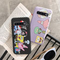 Funny SpongeBob SquarePants Phone Case for Samsung Galaxy S10 Plus Patrick Star Cover for Samsung S10+ S 10 E S10e S 1 0 Cases. 