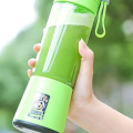US DEALS – USB Rechargeable Juicer Blender 6 Blades Stainless Steel Material  380ml Electric Mini Juicer Blender For Personal Size Rechargeable Smoothie Maker & Dry Fruit Mixer   Compact Travel Blender for Gym, Office & Home. 