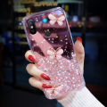 For Xiaomi Mi A2 Back Cover Luxury Bling 3D Diamond Butterfly Shining Gold Foil Girls Cases Space Glitter Stars Soft Silicone Mobile Phone Protective Case. 