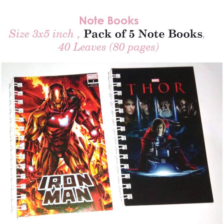 Writing Note Book (Pack of 5)