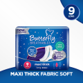 Butterfly Breathables Maxi Thick Sanitary Pads  Long 9 Pcs. 