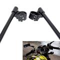 Black Universal CNC Clip On Handle 7/8" Handlebars High Quality Handle Bar CNC Universal For Most Café Racer Motorcycle Street Sport Bike YBR, Suzuki, Honda ETC Black. 