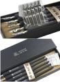 MEMORY 555 Series Calligraphy Dip Pen Comics Pen 5 Holder 10 Nib Set Made in Korea. 