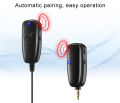 Wireless Microphone Lavalier Lapel Microphone Interview Microphone for iPhone Android Phone iPad DSLR PC Laptop Youtube Live. 