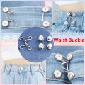 1 set Nail-free Waist Buckles Nail-free Waist Buckle Removable Jeans Pants Size Adjustment Button Tool. 