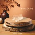 Name Display Holder for Office - Name Display Hood - Office Table Name Display - Acrylic Table Name Plate - Name Display - Transparent Name Holder - Name Plate for Office - Alpha Galaxy Shop. 