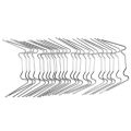 Greenhouse Glazing Clips, Stainless Steel W Type Clips Leaf Spring Clips for Greenhouse Glass House Twin-Hall Web 100PCS. 