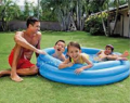 INTEX 59461 - Crystal Blue Baby Swimming Pool For Kids Inflatable Kids Bath Tub For Children - 45 x 10 INCH. 
