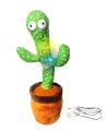 Dancing Cactus Talking Toy, Cactus Plush Toy, Wriggle & Singing Recording Repeat What You Say Funny Education Toys for Babies Children Playing(Cactus Toy). 