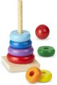 Wooden rainbow ring Tower | Wooden Stack Toy Rainbow Tower |Educational Toys. 