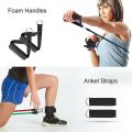 11-Piece TPE Resistance Band Set for Home & Gym Workout – Full Body Exercise Bands with Handles, Door Anchor, Ankle Straps & Carry Bag – Strength Training, Yoga, Fitness & Muscle Building Equipment. 