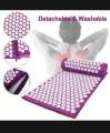 HMT Acupressure Massage Mat With Pillow For Stress/Pain/Tension Relief Body Relax Massage Acupressure Mat Yoga Sit Lying Mats Cut Pain Stress Soreness - Multi. 