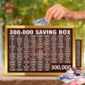 300,000 Saving Box – Wooden Money Saving Challenge Chart – Rupee Slot Box for Kids & Adults – Target-Based Cash Collection Bank – Gift Idea in Pakistan I Saving Box I Saving Money Box I Saving Box For Money I Mister Traders Wooden Saving Box. 