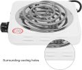 Electric Stove Hot Plate 1000W | Portable Single Burner Cooker | Fast Heating Hot Plate for Cooking | Easy to Clean | Automatic Temperature Control. 