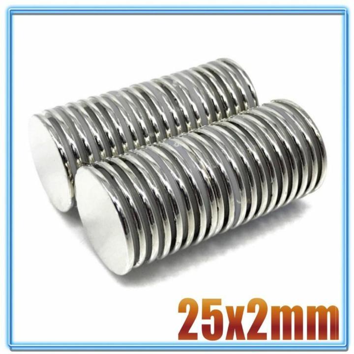 pack of Round Super Strong neo-dymium Magnets Size 25X2mm