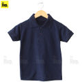 The Shop - Navy Blue Classic Polo Collar T-Shirt For Boys & Girls Kids - PC-BT1. 