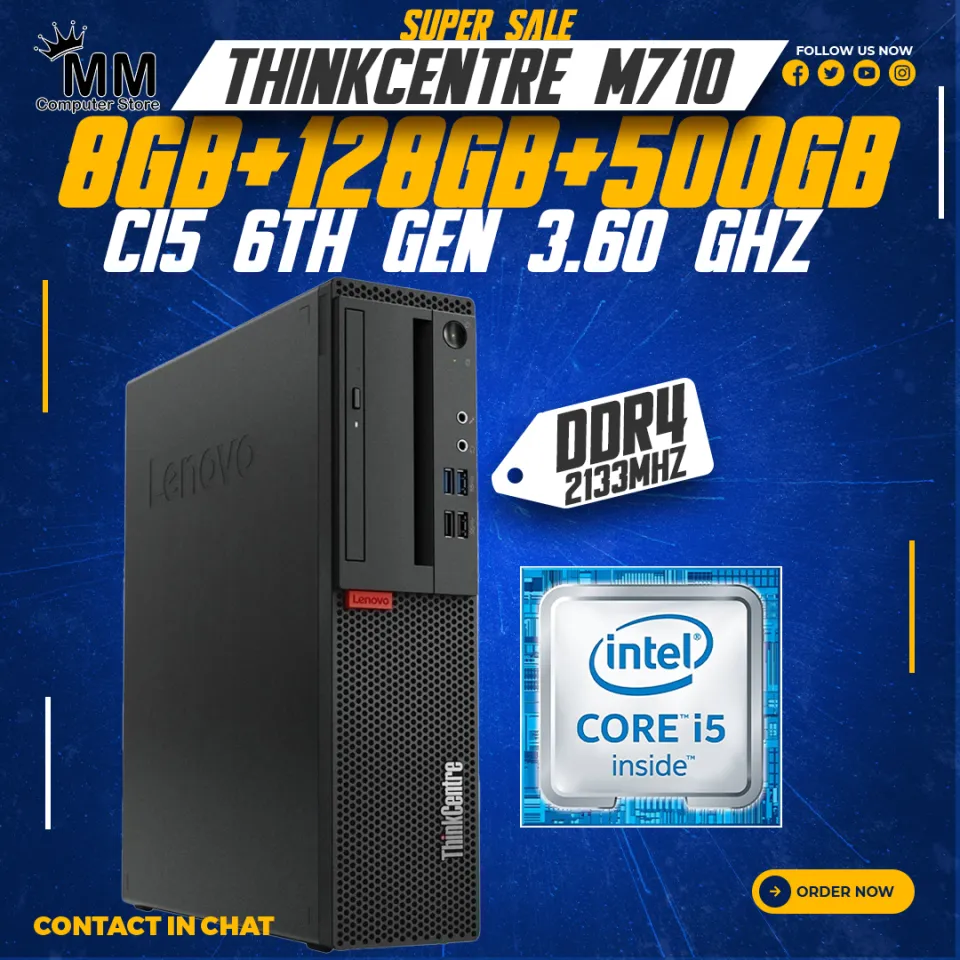 Core i5 6th Gen With DDR4 8GB RAM 128GB NVME Lenovo