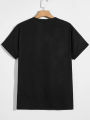 Black Jordan Half Sleeve Digital Printed Cotton T Shirt For Men. 