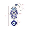1pc Turkey Blue Evil Eye Key chian Glass Hamsa Hand Charms Wall Hang Keychian Jewelry Fit Women Diy Fatima Hand Gift. 