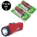 Pack Of 2 SD-8670 Portable Super Bright USB Rechargeable Multifunction Flashlights. 