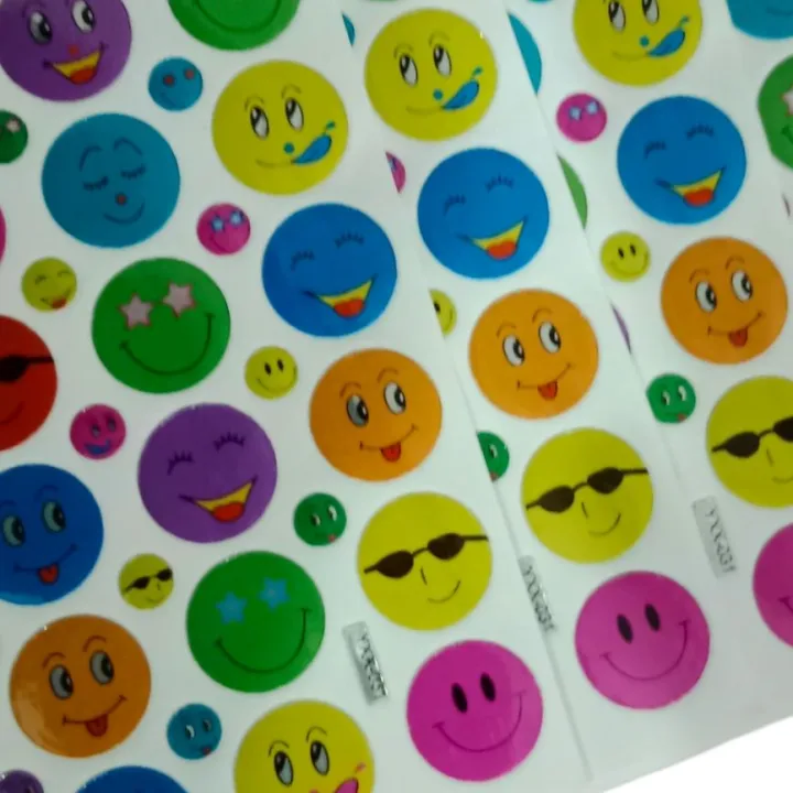 (Pack%20of%205%20)%20Smiley%20Faces,%20Multicolor%20Shape%20Stickers%20Faces,%20Multicolor%20Shape%20Stickers%20-%20Image%206