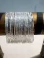Gold & Silver Color Trendy Bangles Set | Fancy Pakistani Wedding, Mehndi & Party Wear Jewelry. 