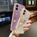 JIUMOO For OPPO A3s Case Thin Side Edge Square New Design Phone Cases Plating Pattern Simple Line Astronaut Casing Full Back Cover Camera Protection Shockproof Softcase. 