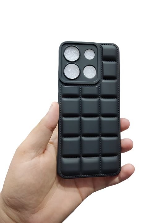 itel A05s Back Cover Soft Puffer Camera protection Phone Case