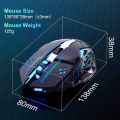 Premium Wireless Gaming Mouse RGB with 6 Buttons + Free Mouse Pad & 3-Levels DPI Control - Breathing LED Light 2.4G Optical Wireless Mouse with Side Buttons for PC Gaming, Laptop, Pubg, Mobile - By Unique Mall. 
