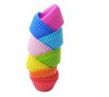 PACK OF 6 Silicone Baking Cups Reusable Muffin Liners Non-Stick Cup Cake Molds Set Cupcake Silicone Liner Standard Size Silicone Cupcake Holder Reusable Cupcake Liners Bpa Free. 