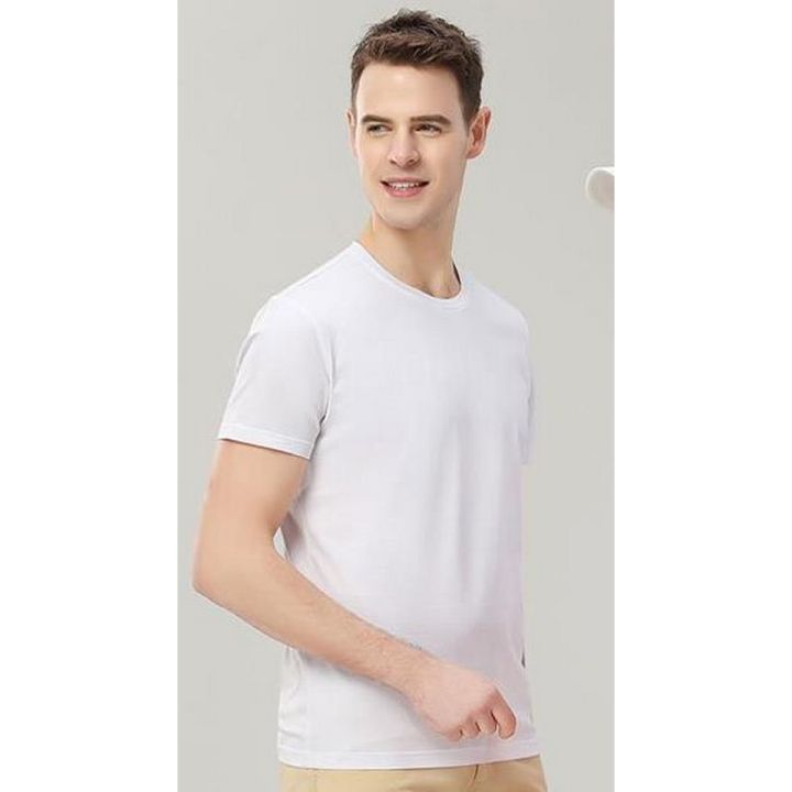 White T shirt for Men T shirt for boys Crew Neck White T Shirt