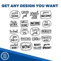 Custom Logo Stamp – Pre-Inked, No Ink Pad Needed – Personalized Flash Foam Stamps for Business, Personal & Office Use. 
