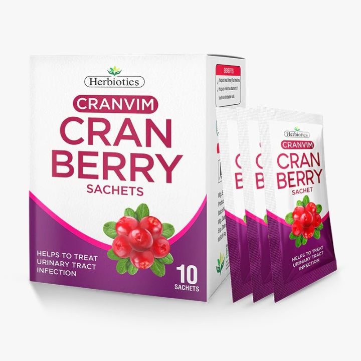 Herbiotics Cranvim Cranberry Sachets – 10 Sachets | Cranberry Extract ...