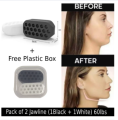 Pack of 2 Best Imported Jawline Exerciser Ball Jawline Shaper chew for men and women-60lbs resistance level. 