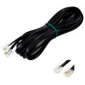 Phone Cable With RJ11 Connector Landline Telephone Set Cable/Line Cord RJ-11 Landline Telephone Cable Rj11 Plug Telephone Inline Coupler Rj11 Splitter And Cable Clips Telephone Extension Cable DSL Cable 5Meter. 