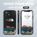 Jizetin for Xiaomi Mi 11 Lite / 11 Lite 5G /11 Lite 5G NE Case Side Design Phone Cover INS Style Simple Elegant The Natural Mountain Area Edge Printing Liquid Silicone Trend Case. 