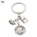 2020 Graduation Cap Diploma Pendant Alloy Keychain Key Holder Ring Friend Gift. 