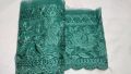 FASHION ! 2 METER(APPROX) ORGANZA SEA GREEN EMBROIDERY DAMAN PATCH LACE FOR WOMEN CLOTHES SIZE 5 INCH. 