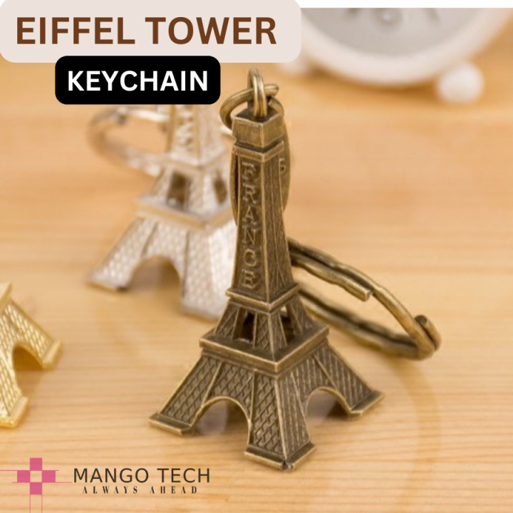 3D Eiffel Tower Key Chain Stylish Keychain For Girls Boys For Bags Keys Zips - Mango Tech
