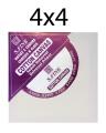 S.Fine Canvas Broad Size 4 x 4  Inch pack of 10 pcs. 