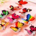 Creative Simulation LED Butterfly Night Light Paste Flash Butterfly Wall Decal Bar Restaurant Bedroom Supplies 3D New(pack of 3). 