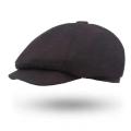Men Vintage Cotton Beret Hat Octagonal Newsboy Cap Winter Casual Cabbie Cap. 