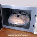 Microwave Plate Cover - Magnetic Hover Function | Microwave Lid Food Cover | Magnetic Microwave Splatter Lid with Steam Vents | 11.8 Inch. 